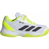 Detská tenisová obuv adidas, COURTFLASH K COMFORT CLOSURE biela,žltá,čierna 35
