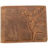 HL Luxusná kožená peňaženka s jeleňom