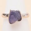 Nefertitis Tanzanit surový prsteň striebro Ag 925 LOT415 - 56 mm (US 7,5), 3,3 g