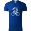 Cyklo kostra - Tričko z organickej bavlny - XL ( Kráľovská modrá )