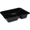 HAKY Menu misa PP extra-pevná 3dielna čierna 227 x 178 x 49 mm