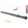 Kouzelnická/kouzelná hůlka plast 36cm na baterie se světlem zvukem na kartě
