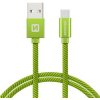 Kábel SWISSTEN USB/USB-C 1,2m zelený