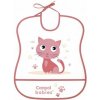 CANPOL BABIES Podbradník plastový mäkký Cute Animals mačička F131201