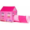 Detský stan - domček s tunelom | ružový