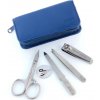 ALPEN Manukúrní sada, INOX, kožená, zapínání na zip, modrá