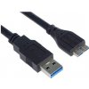 PremiumCord KU3MA1BK Kabel USB 3.0 USB A - Micro USB B, MM, 1m, 5Gbps
