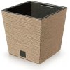 Kvetináč Prosperplast FURU SQUARE LOW ECO WOOD 30 cm naturo