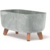 Kvetináč plast sivý Prosperplast 39 cm x 19,5 x 18,7 cm