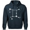 Súhvezdie - Gemini - Blíženci - Oversized mikina pánska Moon - kratšia + širšia - 2XL ( Tmavomodrá (takmer čierna) )