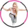 SPRINGOS MASSAGE Hula Hop obruč 100 cm ružovo-šedá