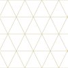 Origin, Moderná vliesová dizajnová tapeta na stenu - zlaté obrysy trojuholníkov 347682, City Chic, Precious, rozměry 0,53 x 10,05 m