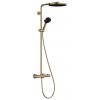 Hansgrohe Pulsify S Puro - Showerpipe 260 1jet s termostatom Ecostat Fine, EcoSmart, s ručnou sprchou 3jet, kartáčovaný bronz 24237140