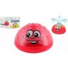 Teddies Hračka do vody striekacia plast 10cm červená na batérie so svetlom v krabičke 11x11x8cm