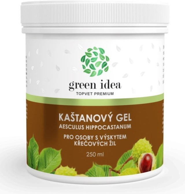 Green Idea kaštanový masážny gél na křečové žíly 250 ml