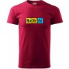 Farebná tabuľka nasrat - Klasické pánske tričko vyššej gramáže - 2XL ( Marlboro červená )