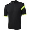 Sensor CLASSIC krátky rukáv celozip čierna/reflex žltá pánsky