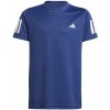 Chlapčenské tričká Adidas Boys Club 3-Stripes - Modrý (128 cm)
