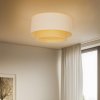 Duolla Stropné svietidlo Boho Ø 60 cm krémovo-biela/ratan - 89736