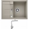 Blanco METRA 45 S Compact tartufo + excentrické ovládanie + Blanco MILA chróm 519414
