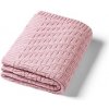 BABYONO Deka z organickej bavlny pletená 75 x 100 cm pink 0m+ 1647-01-BO