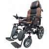 Zoela 6005XL Elektrický Invalidní vozík 52 cm polohovací Černý rám Hnědé polstrování