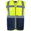 Korntex Hamburg Multifunkčná reflexná vesta KX810 Signal Yellow 4XL