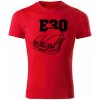Tričko BMW e30 line pánske tričko červené čierne