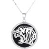 Majya Strieborný prívesok s retiazkou TYGR 11064