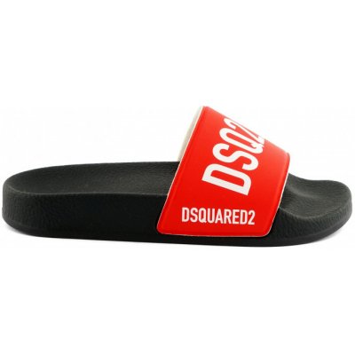 ŠĽAPKY DSQUARED2 SANDALS MAXI LOGO PRINT červená 35