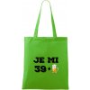 Je mi 40 pivo - Taška bavlnená - 42 x 38 cm ( Apple Green )