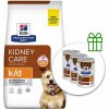 Hill's Prescription Diet k/d Starostlivosť o obličky granule pre psov 12 kg + 3 konzervy ZADARMO