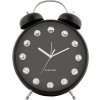 Karlsson 6019BK dizajnové stolné hodiny/budík čierna, pr.. 30 cm