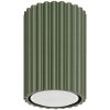 Sollux | Sollux SL.1606 - Bodové svietidlo KARBON 1xGU10/10W/230V 10 cm zelená | SLX1283