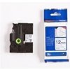 páska BROTHER TZeFA3 modré písmo, biela nažehľovacia páska FABRIC Tape (12mm)
