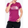 Bavlnené tričko dámske The North Face S/S Easy Tee - cyber berry/metal pink