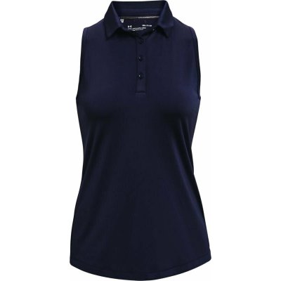 Under Armour Zinger Womens Sleeveless Polo Midnight navy/Midnight navy/Metallic Silver