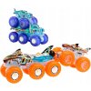 Hot Wheels Monster Trucks Power Smashers tahač a truck 4 vozidla v balení HYJ29
