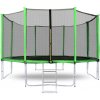 Trampolína Aga SPORT PRO 366 cm Light Green + ochranná sieť + schodíky