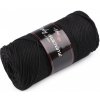 Pletacia priadza Cordy Macrame 250 g - 1 ks 8 (8001) čierna