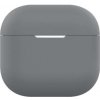 AppleKing ochranný silikónový obal pre AirPods 4 - šedý - možnosť vrátiť tovar ZADARMO do 30tich dní