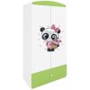 Kocot kids Detská šatníková skriňa BABYDREAMS Panda zelená