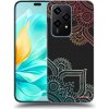 Picasee silikónový čierny obal pre Honor 200 Lite - Kvetinový vzor