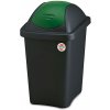 Kôš odpadkový výklop.MULTIPAT 30l obdĺžnikový ČER/ZO plastové veko