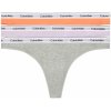 CALVIN KLEIN - tangá 3PACK Modern logo stretch cotton lavender & orange combo - limitovaná edícia-L