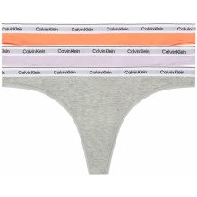 Calvin klein tangá 3PACK Modern logo stretch cotton lavender & orange combo