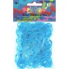 Rainbow Loom detské gumičky trblietavé 20365 tyrkysové