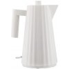 Alessi Rýchlovarná kanvica PLISSE 1,7 l, biela