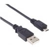 PREMIUMCORD Kabel USB 2.0 A-Micro B propojovací. 2m (černý) ku2m2f