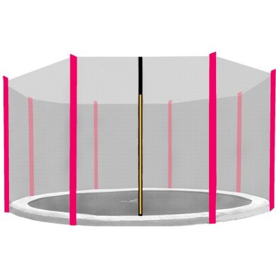 Aga Ochranná sieť 366 cm na 8 tyčí Black net / Pink